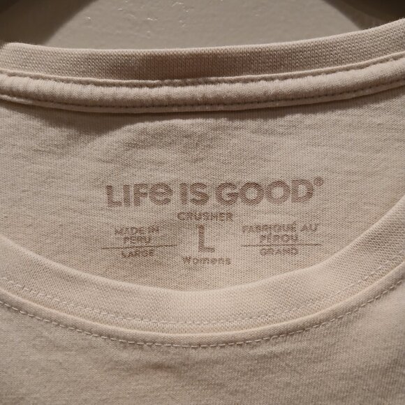 Life Is Good Women's Clover Bike Short Sleeve Crusher Shirt - LARGE - Picture 3 of 5